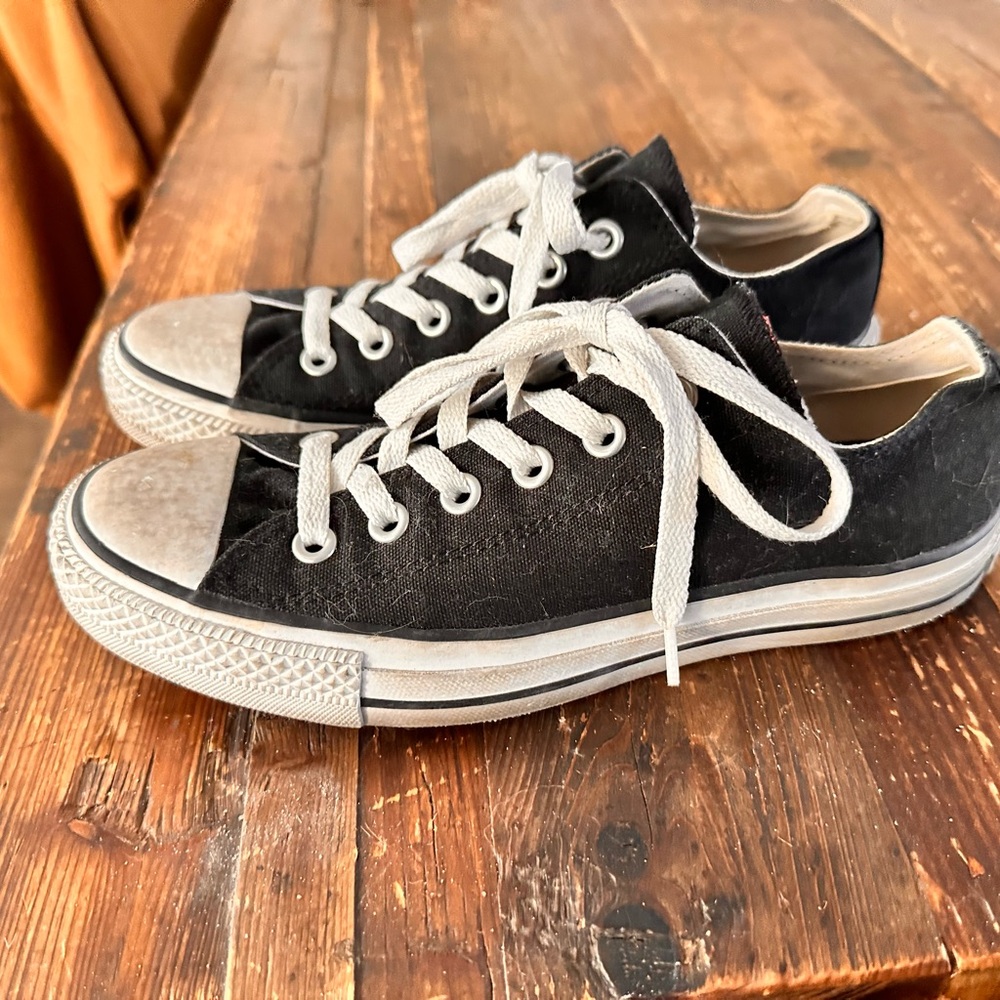 Vintage Classic Black Canvas Sneakers size 6 men’s and 7/7.5 women’s